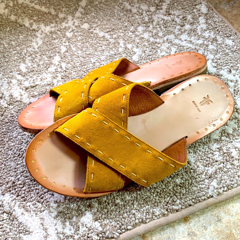 Frye brand gorgeous suede sandals